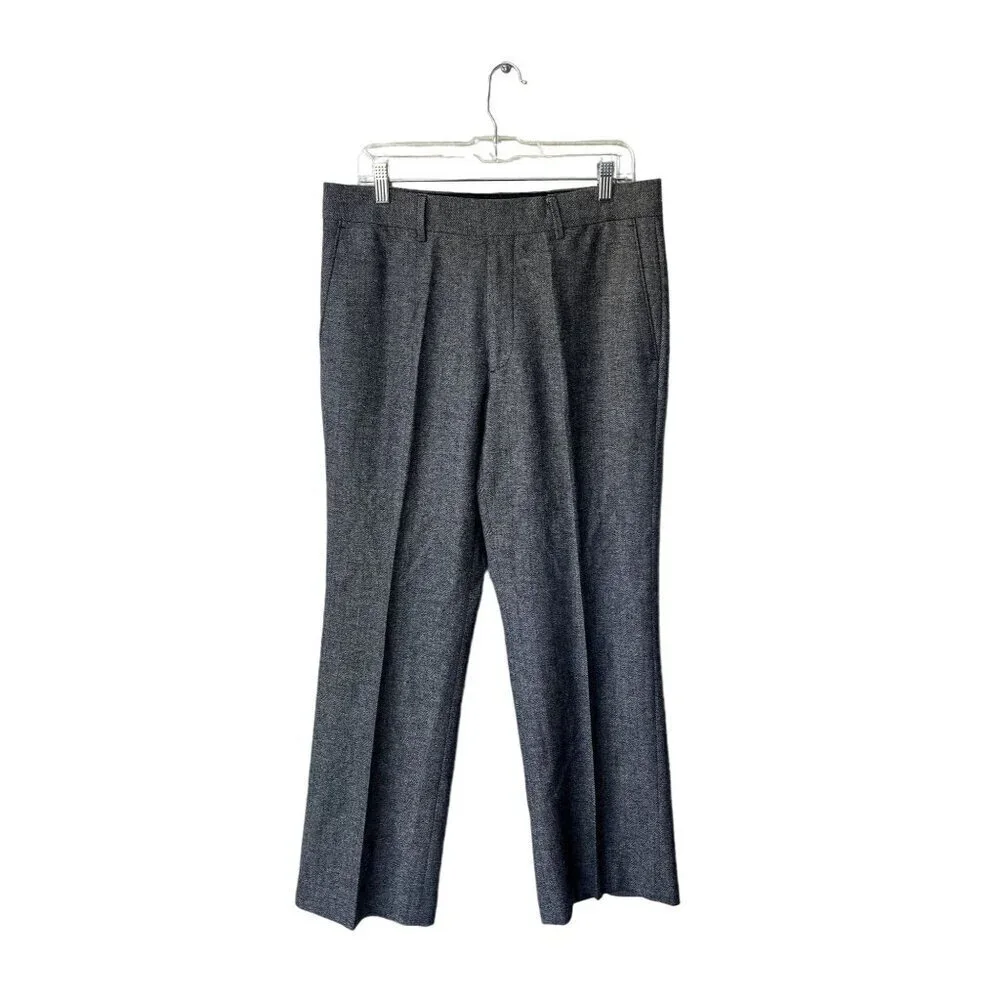 Banana Republic Mens Size 33X30 Grey Wool Blend Dress Suit Pants